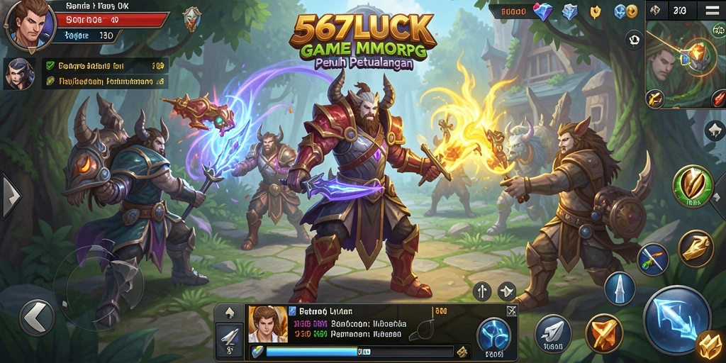 Tampilan gameplay seru dari 567LUCK dengan aksi pertarungan yang menegangkan.