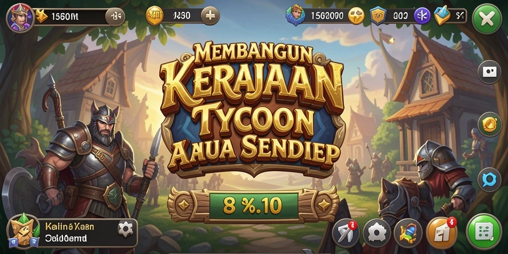 Tampilan gameplay menarik dari 5RT dengan elemen Tycoon yang seru.