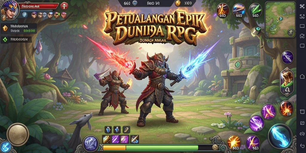 Tampilan gameplay menarik di dunia RPG yang penuh petualangan.