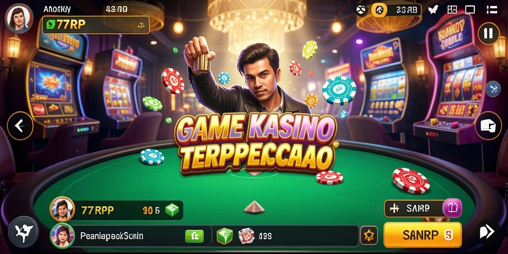 Tampilan grafis yang memukau dalam game Kasino 77RP.