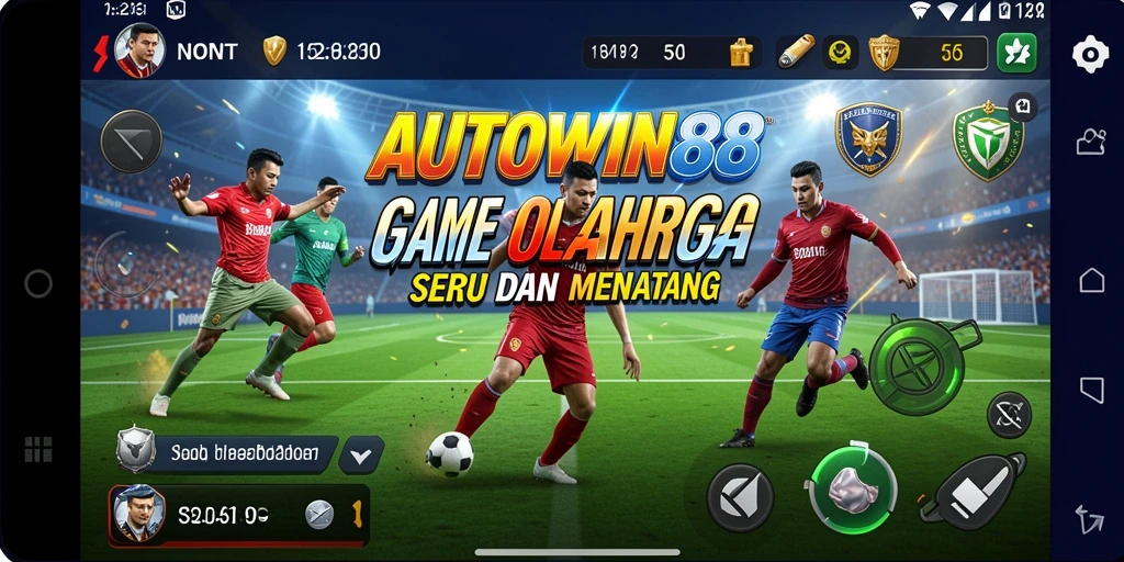 Tampilan gameplay AUTOWIN88 yang seru dalam aksi pertandingan olahraga.