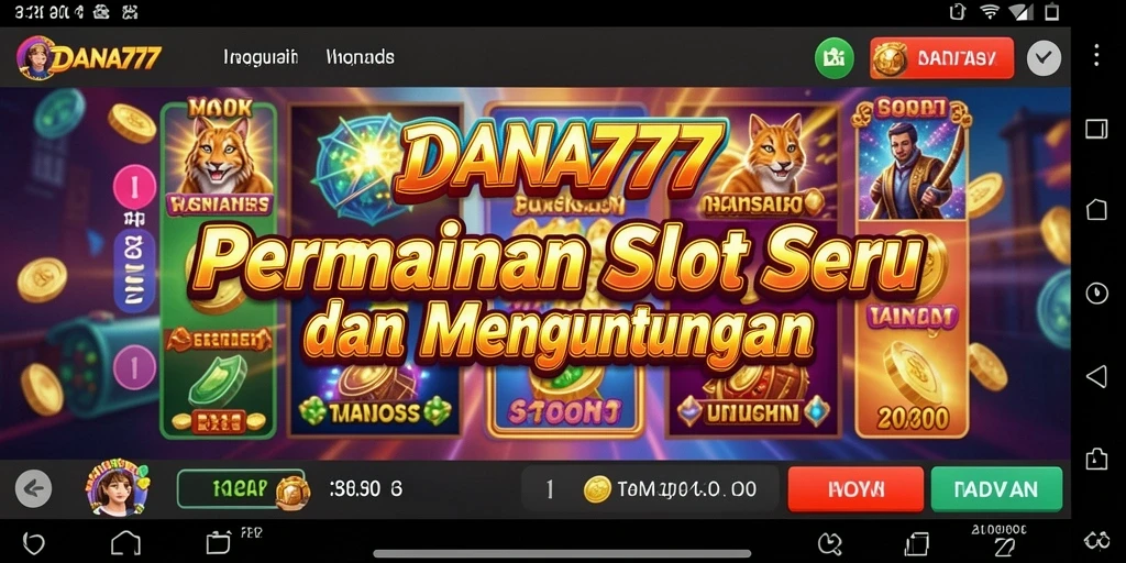 Tampilan gameplay DANA777 yang menarik dan penuh warna.