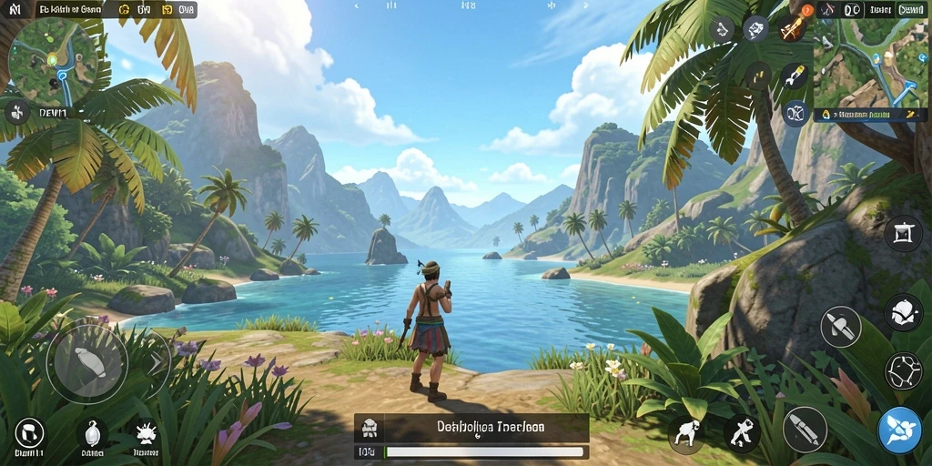 Tampilan gameplay DEWI11 yang menarik dalam dunia terbuka.