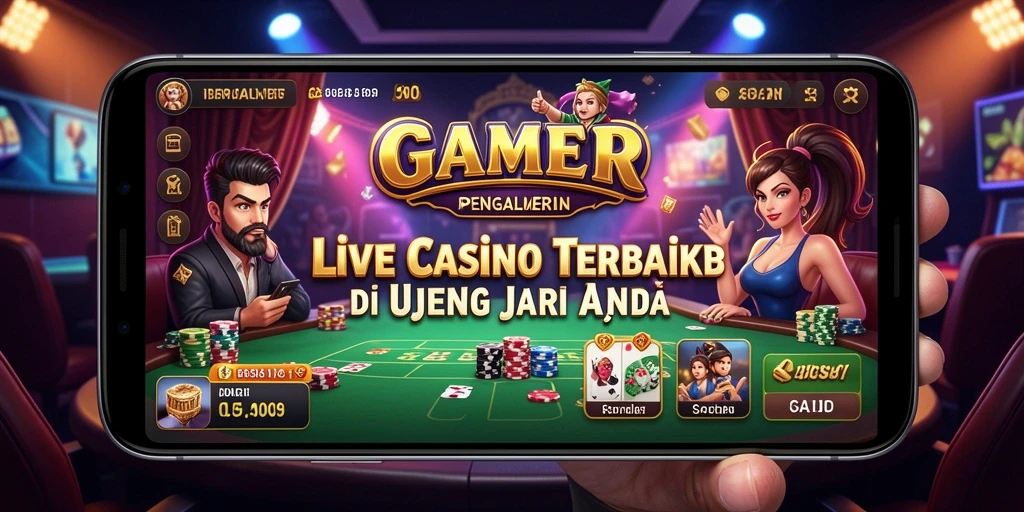 Tangkapan layar GAMERP menampilkan dealer langsung dan gameplay menarik.