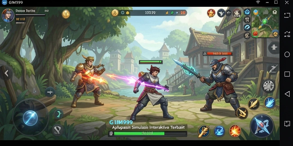 Tangkapan layar gameplay GIM999 yang menampilkan elemen simulasi yang menarik.