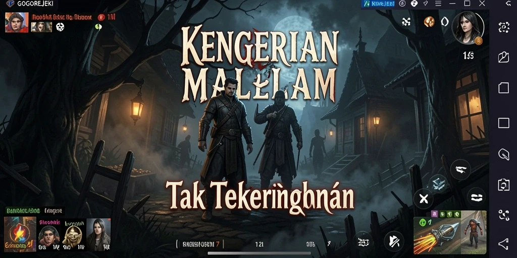 Screenshot gameplay yang menampilkan suasana mencekam di GOGOREJEKI.