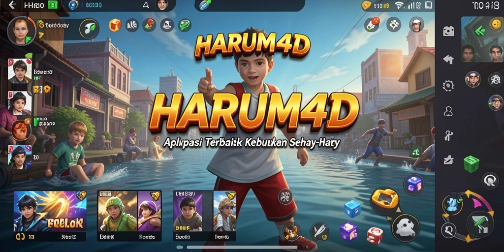 Tampilan antarmuka utama HARUM4D yang menarik dan mudah digunakan.