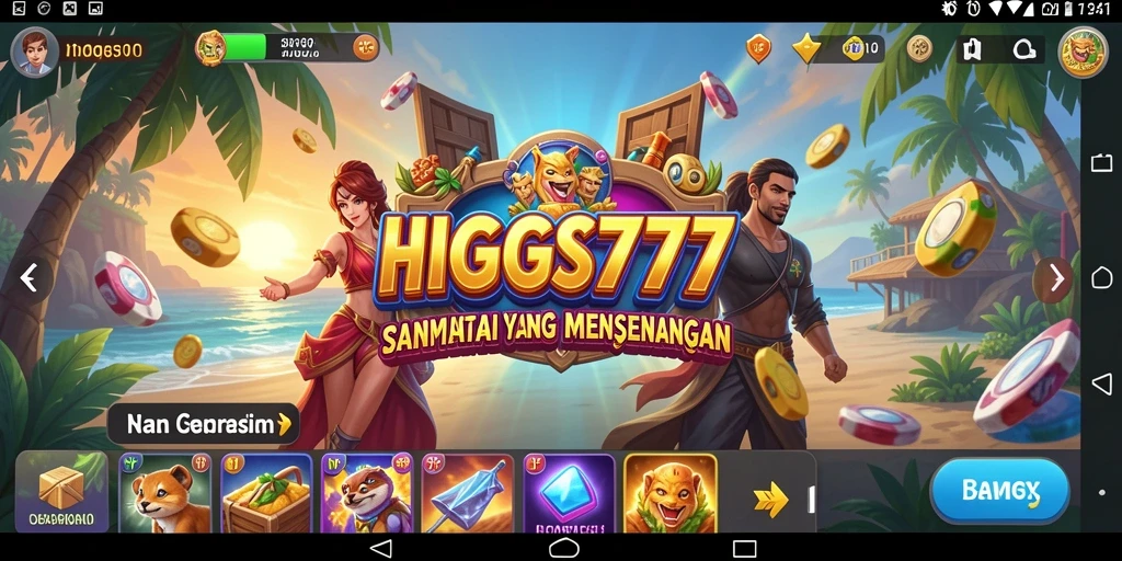 Screenshot HIGGS777 menampilkan gameplay yang seru dan interaktif.