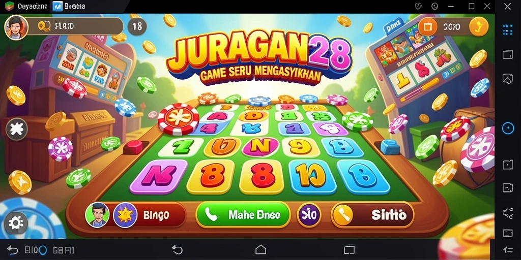 Tampilan menarik dari gameplay Bingo JURAGAN28 saat permainan berlangsung.