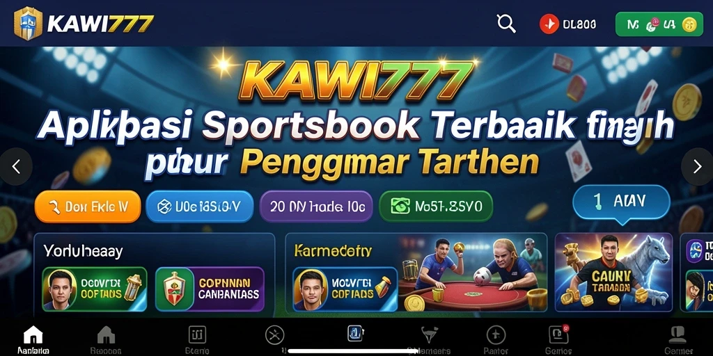 Screenshot KAWI777 menampilkan antarmuka taruhan olahraga yang menarik dan interaktif.