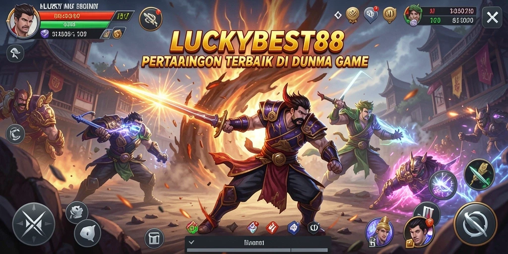 Tampilan gameplay yang mendebarkan di LUCKYBEST88.