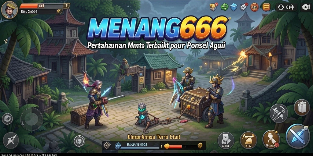 Gameplay seru dari MENANG666 dalam pertempuran Tower Defense.