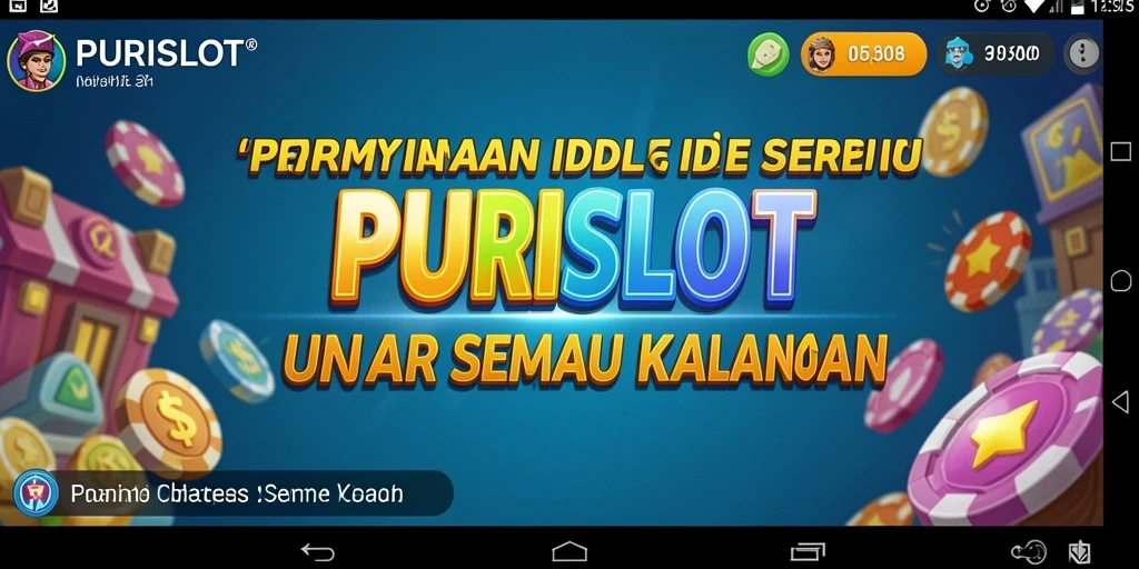 Tampilan gameplay Idle dalam PURISLOT dengan slot menarik.