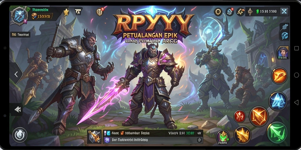 Tampilan aksi seru dalam gameplay ARPG RPYYY.
