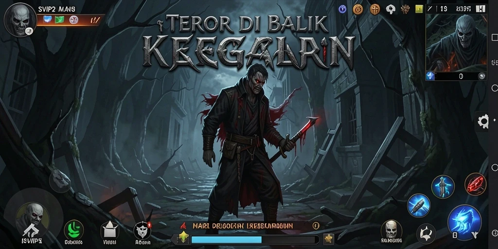 Tangkapan layar menampilkan suasana menakutkan dan gameplay seru SVIP2.